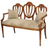 Highly Decorated Adams Style Settee